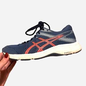 Asics running sneakers size us 6 women’s navy pink
